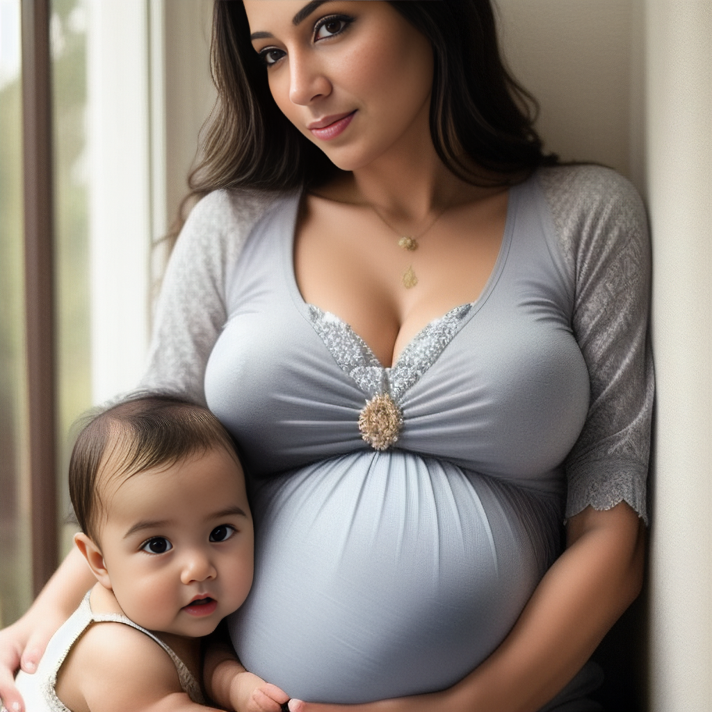 Mother Breastfeeding during pregnancy