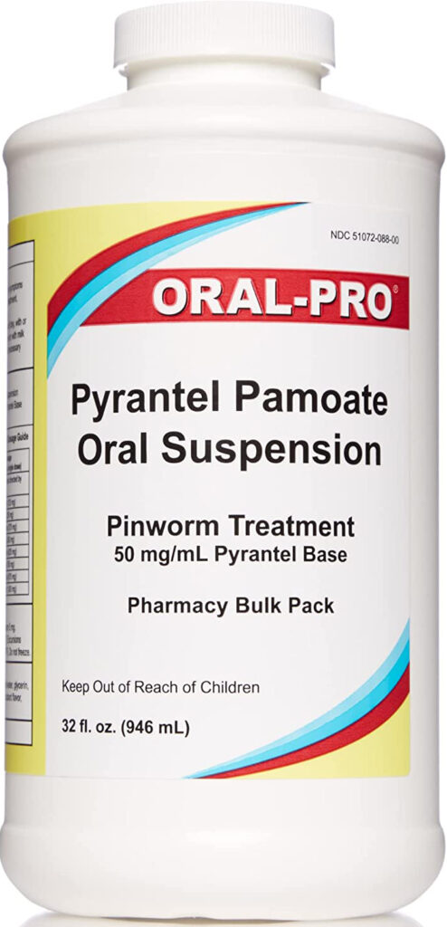 Pyrantel for parasites