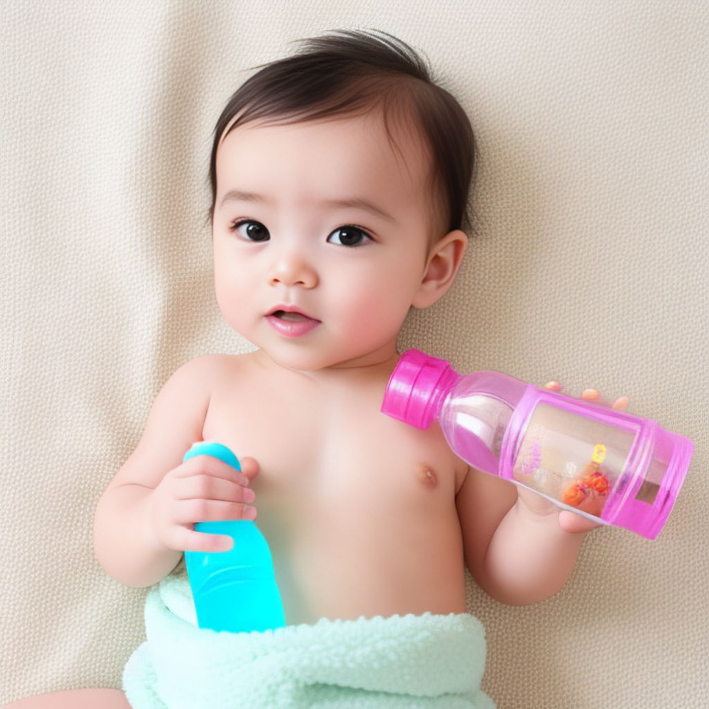 baby with formula